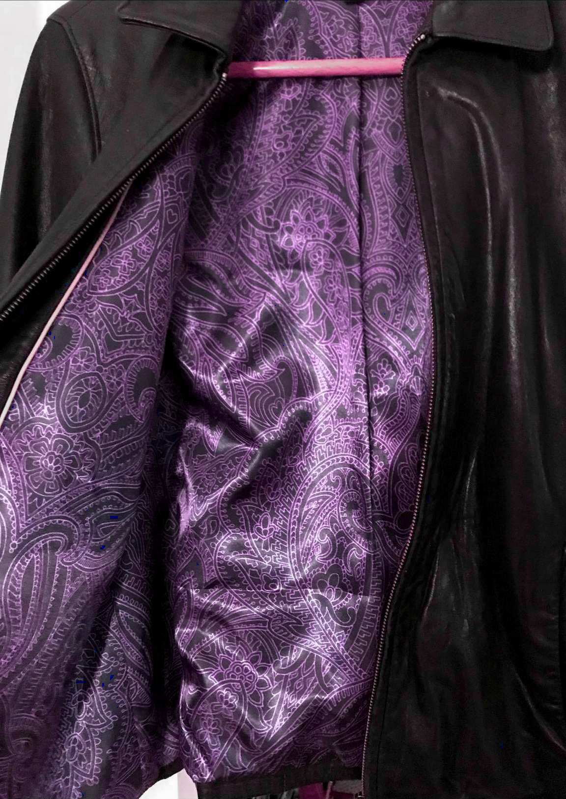 Prince-themed jacket lining – Paisley Power